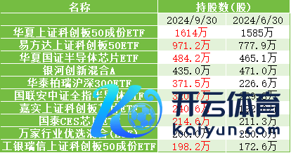 ▲寒武纪前十大抓股基金。无冕财经制图。