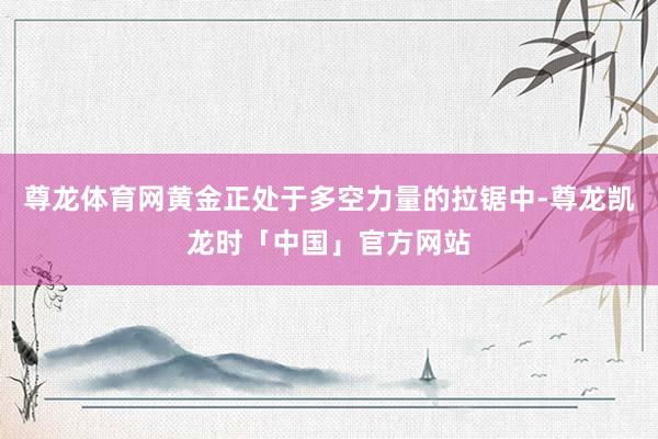 尊龙体育网黄金正处于多空力量的拉锯中-尊龙凯龙时「中国」官方网站