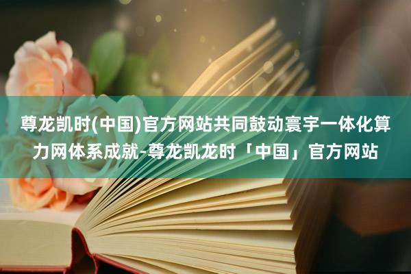 尊龙凯时(中国)官方网站共同鼓动寰宇一体化算力网体系成就-尊龙凯龙时「中国」官方网站